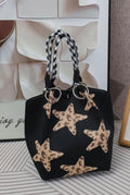 Geometric Knitted Tote Bag